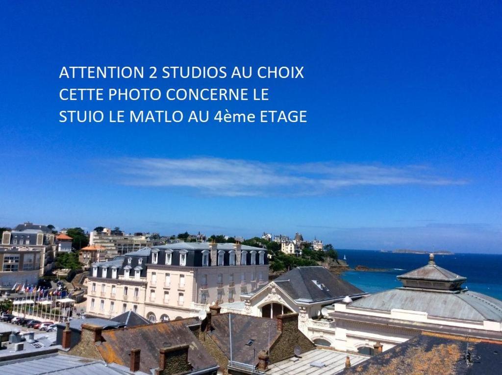Les Studios Vue Mer Le Matlo Dinard Esterno foto